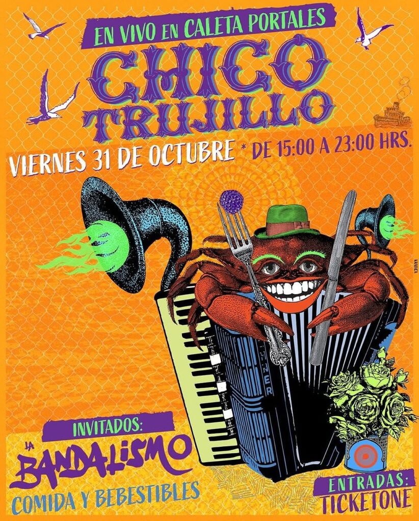Chico Trujillo en Caleta Portales